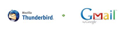Import messages from ThunderBird to Gmail